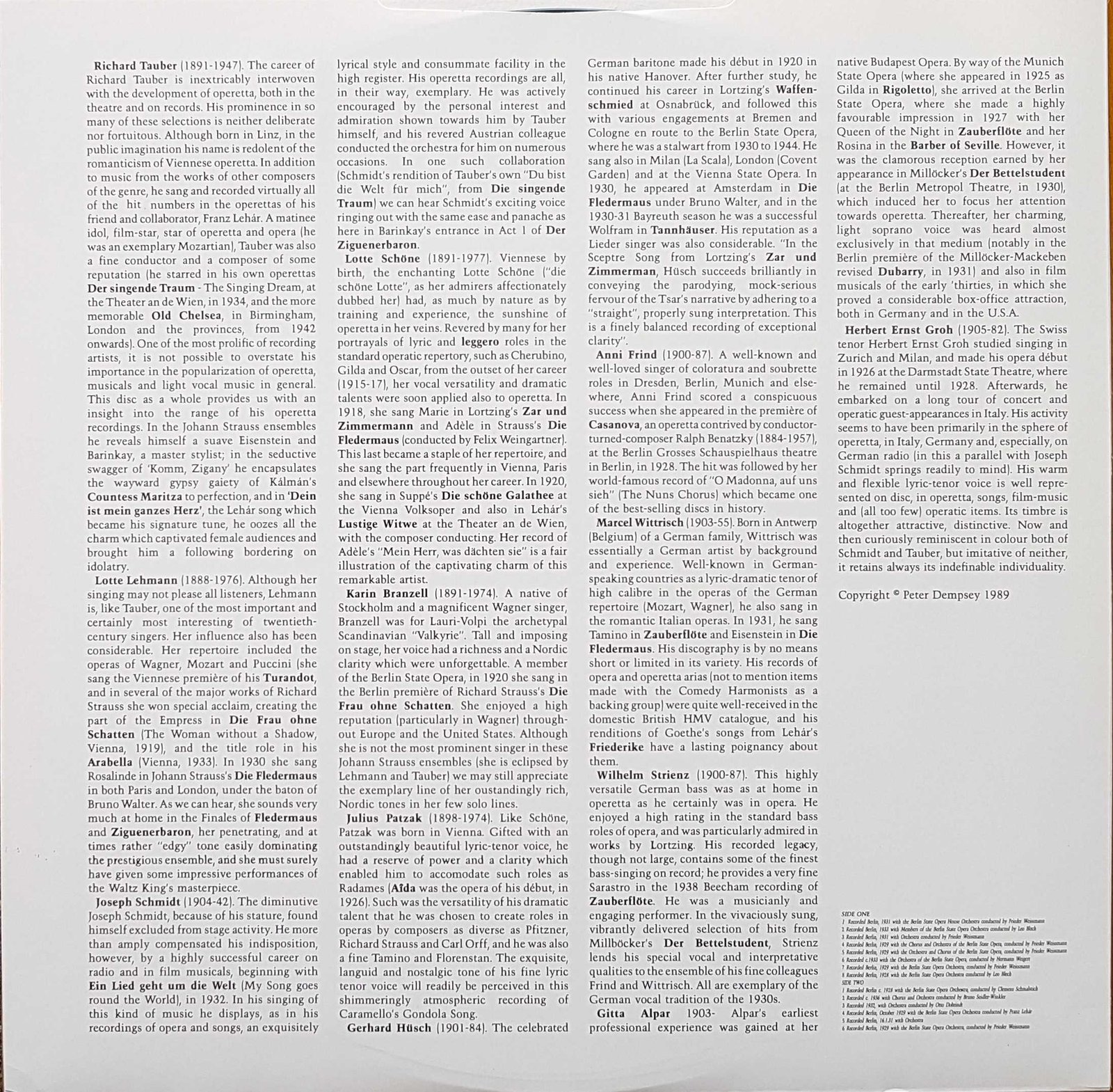 Inserts from REH 716